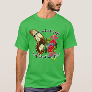 Camiseta Borboleta 70s Retro Sublimações Motivacional fami