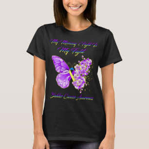 Camiseta Borboleta A Luta da Minha Mamãe é a minha lata de