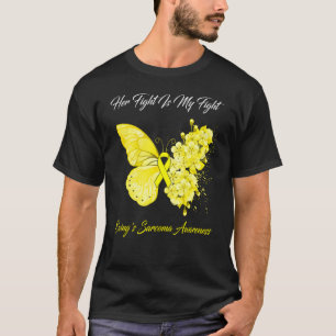 Camiseta Borboleta A luta dela é a lei Sarcoma da minha lut