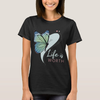 Camiseta Borboleta "A Vida Vale"