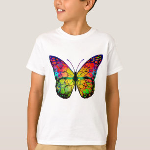 CAMISETA BORBOLETA ABSTRATA