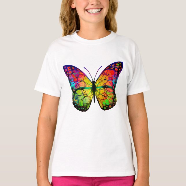 CAMISETA BORBOLETA ABSTRATA (Frente)
