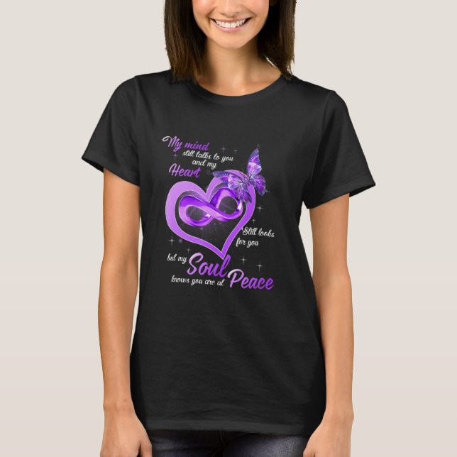 Camiseta Borboleta Almoça de Coração Mente Roupa da Paz (Frente)