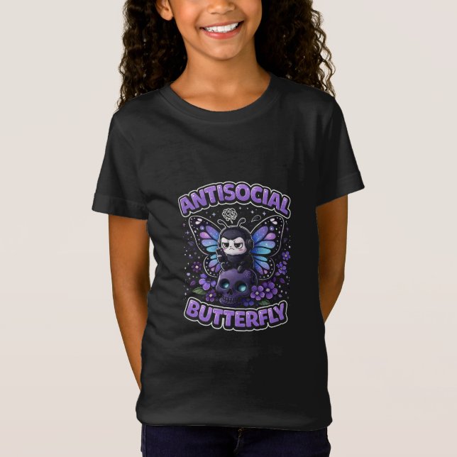 Camiseta Borboleta Antissocial (Frente)