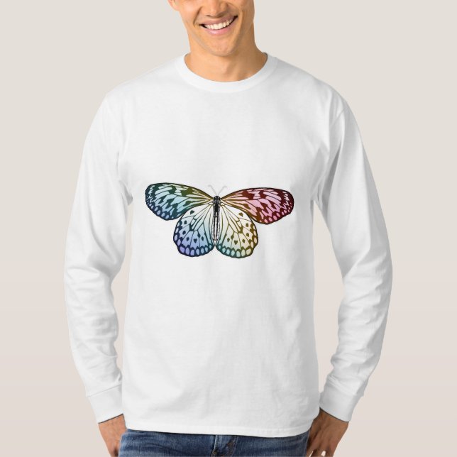 Camiseta Borboleta Arco-Íris (Frente)