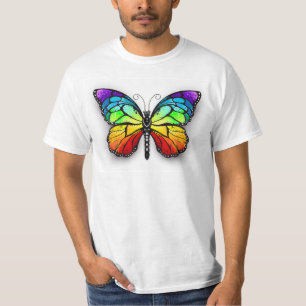 Camiseta Borboleta arco-íris Monarca