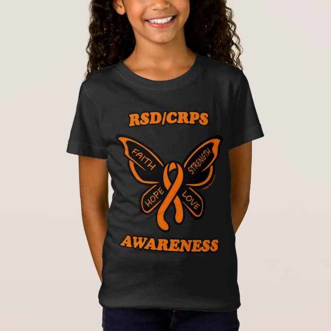 Camiseta Borboleta/Awareness...RSD/CRPS (Frente)