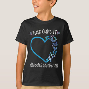 Camiseta Borboleta Azul Apenas Curta A Guerra do Diabetes d
