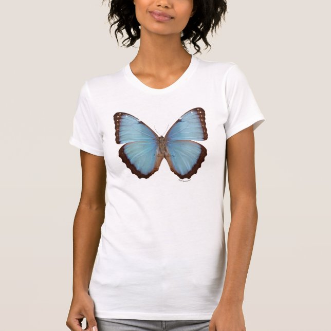 Camiseta Borboleta azul de Morpho (Frente)