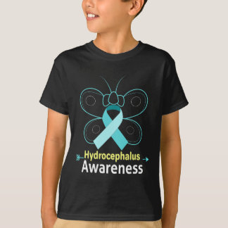 Camiseta Borboleta Azul-Fita Hidrocefalia Awarenes
