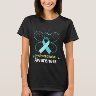 Camiseta Borboleta Azul-Fita Hidrocefalia Awarenes
