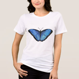 Camiseta Borboleta Azul Morpho