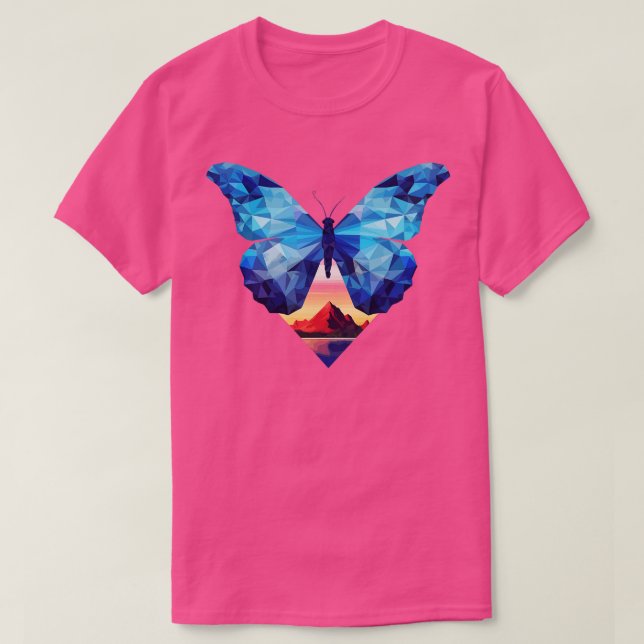 Camiseta Borboleta Azul Morpho 9 (Frente do Design)