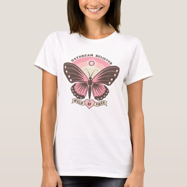Camiseta Borboleta Boho Style - Sonho de Dia - Selvagem e L (Frente)