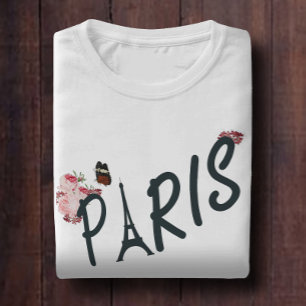 Camiseta Borboleta Botânica de Paris