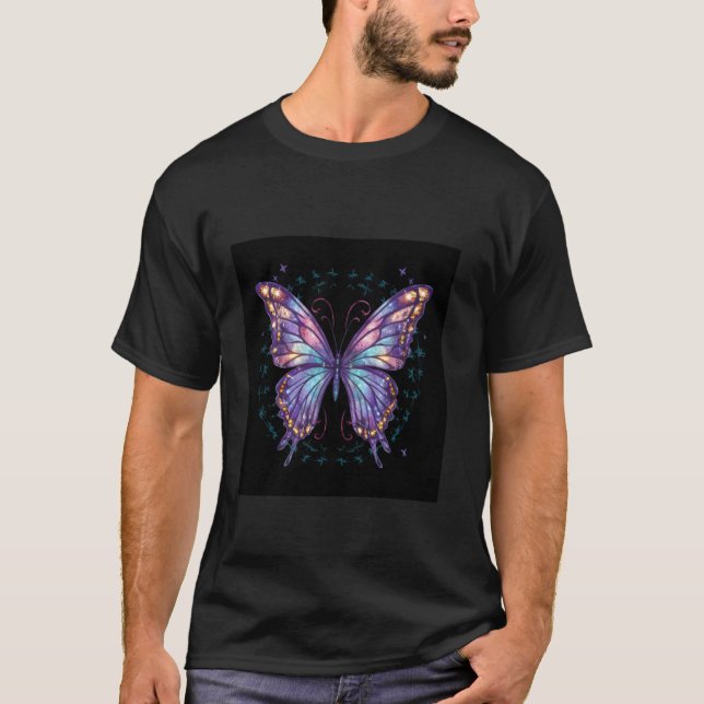 Camiseta Borboleta brilhante (Frente)