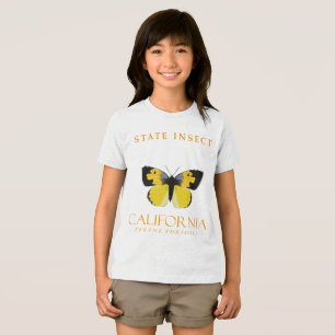 Camiseta Borboleta Cachorro Califórnia