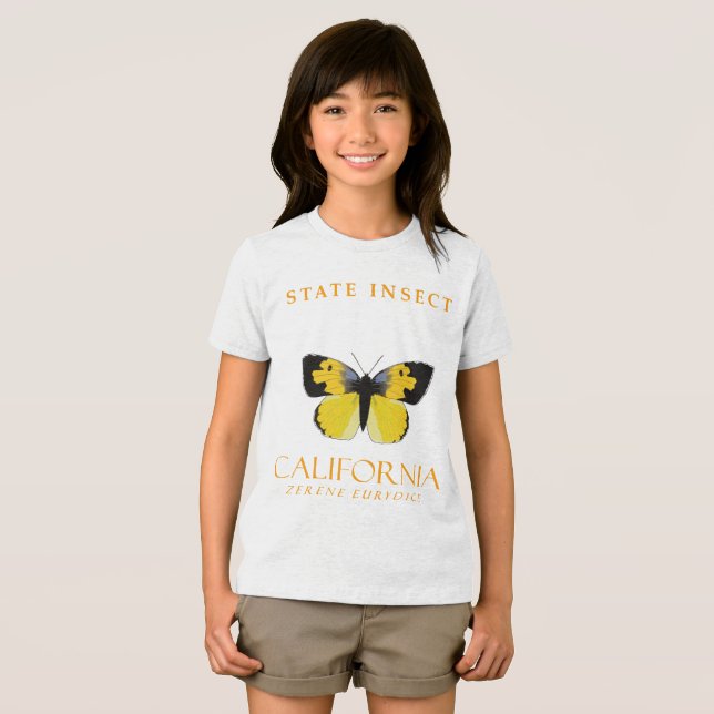 Camiseta Borboleta Cachorro Califórnia (Frente Completa)