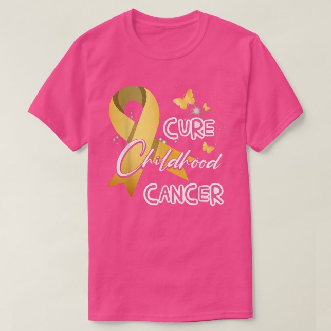 Camiseta Borboleta Cancer de infância (Frente do Design)