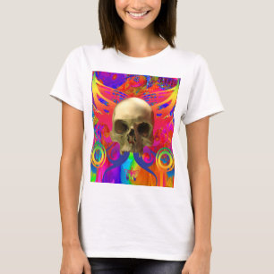 Camiseta Borboleta Caveira a Cor