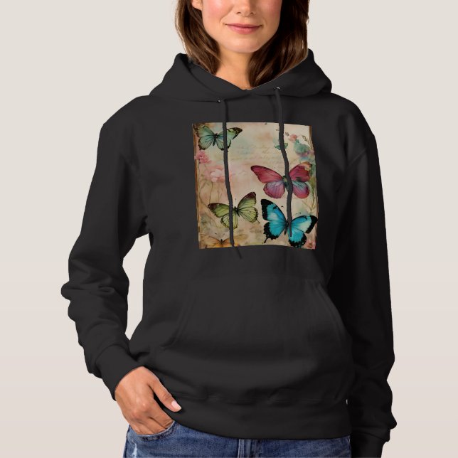 Camiseta Borboleta Caveira Steampunk – Rua Abstrata de Luxo (Frente)