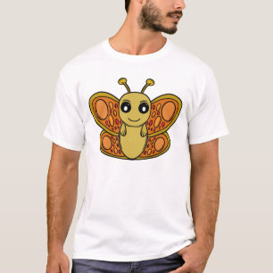 Camiseta Borboleta Chibi Ensolarada