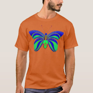 Camiseta borboleta colorida 1