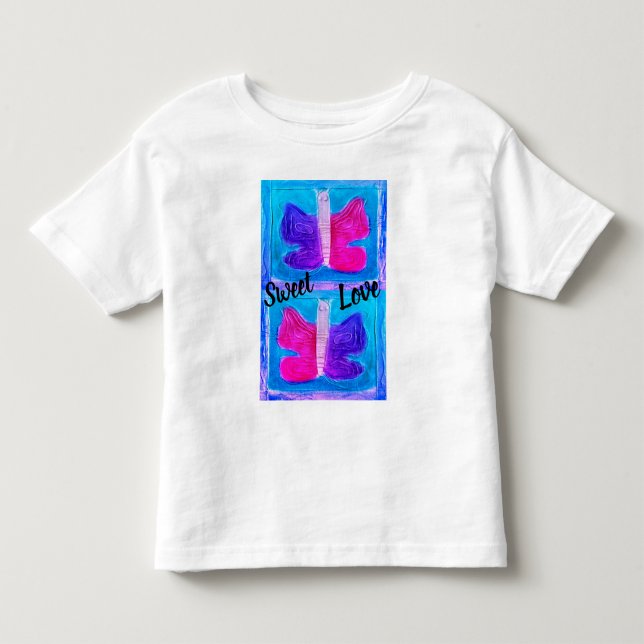 Camiseta Borboleta Colorida | Filtro de Miami | Básico | (Frente)