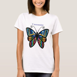 Camiseta Borboleta Colorida Thunder_Cove