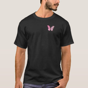 Camiseta Borboleta Com Asa De Flor De Cerejeira Sakura No P