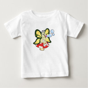 Camiseta Borboleta com bolhas de sabão