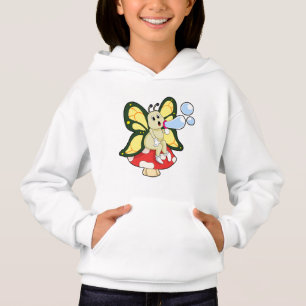 Camiseta Borboleta com bolhas de sabão