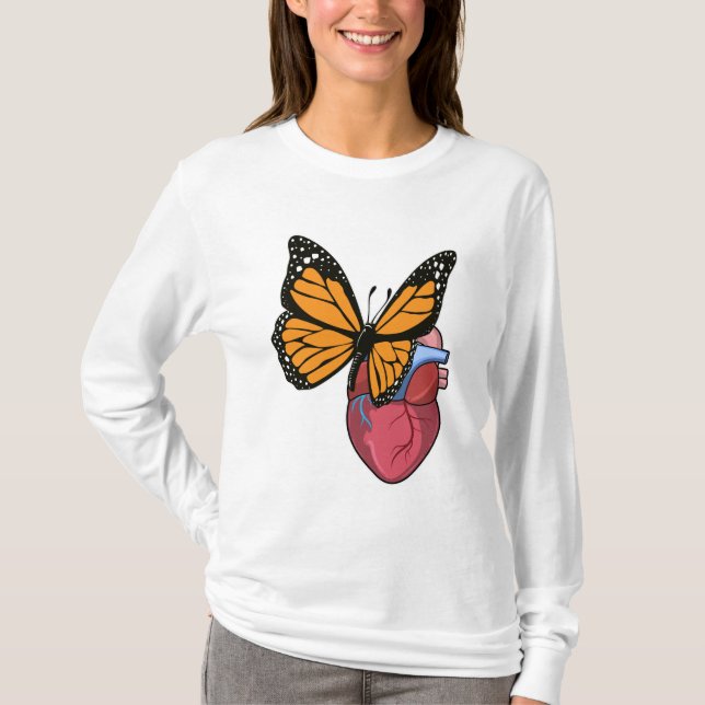 Camiseta Borboleta com Coração (Frente)