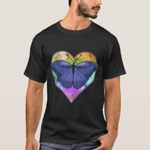 Camiseta Borboleta com Coração