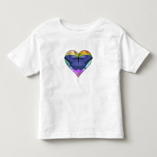 Camiseta Borboleta com Coração
