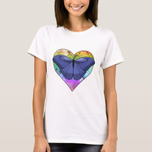 Camiseta Borboleta com Coração