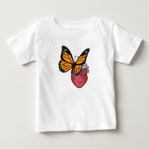 Camiseta Borboleta com Coração
