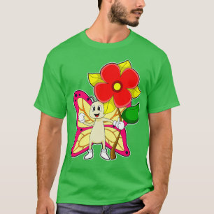 Camiseta Borboleta com Flor