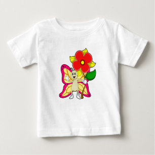 Camiseta Borboleta com Flor