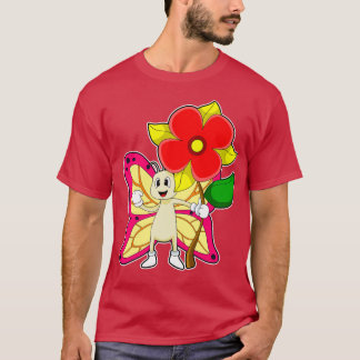 Camiseta Borboleta com Flor