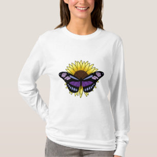 Camiseta Borboleta com girassol