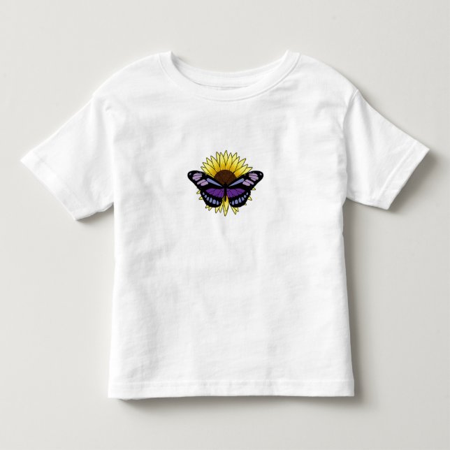 Camiseta Borboleta com girassol (Frente)