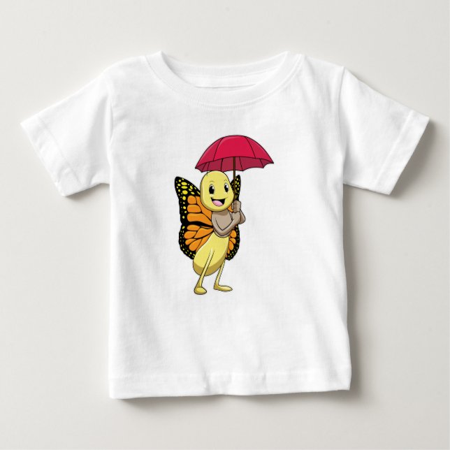 Camiseta Borboleta com guarda-chuva (Frente)