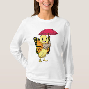 Camiseta Borboleta com guarda-chuva