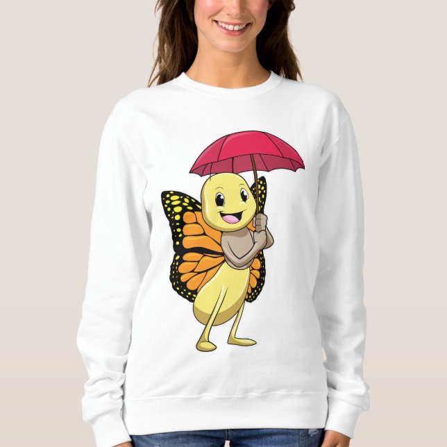 Camiseta Borboleta com guarda-chuva (Frente)