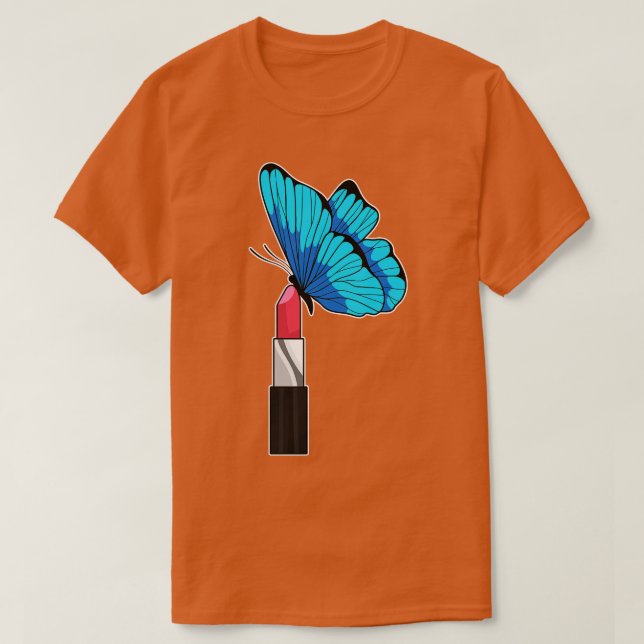 Camiseta Borboleta com Lipstick (Frente do Design)