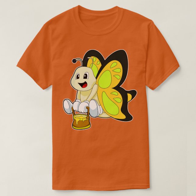 Camiseta Borboleta com mel (Frente do Design)