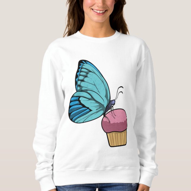 Camiseta Borboleta com Muffin (Frente)