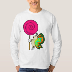 Camiseta Borboleta com pirulito