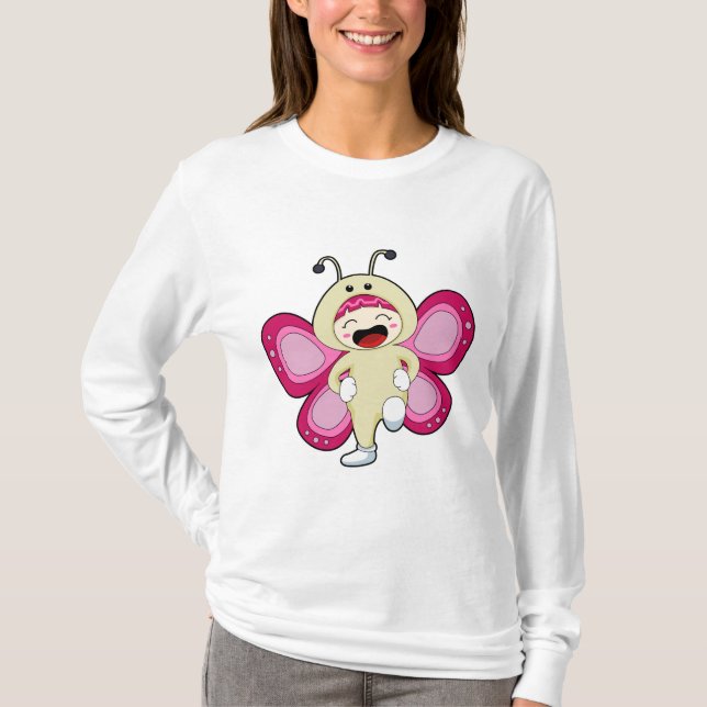 Camiseta Borboleta com roupa (Frente)